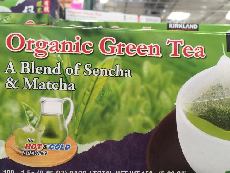 Kirkland Signature Organic Green Tea 100 Count Box CostcoChaser