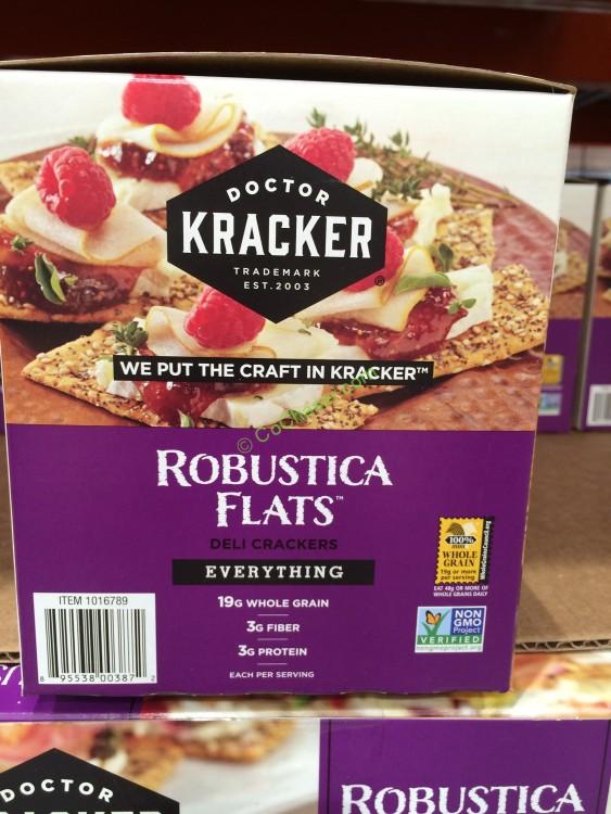 Doctor Kracker Robustica Flats Deli Crackers Everything 22.5 Ounce Box