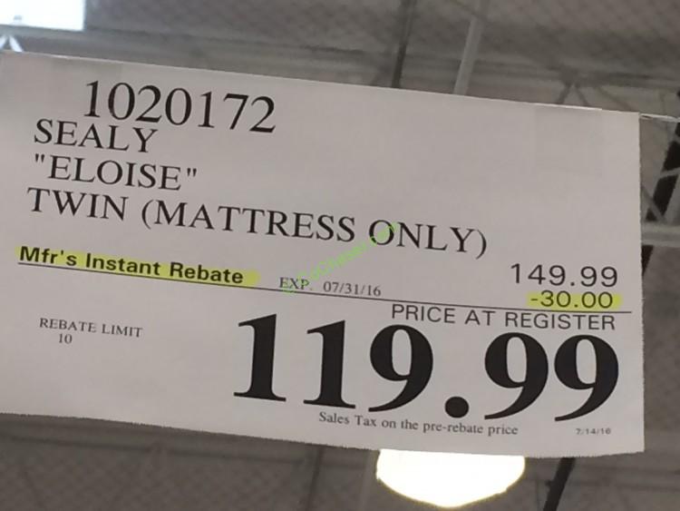 twin mattress only costco