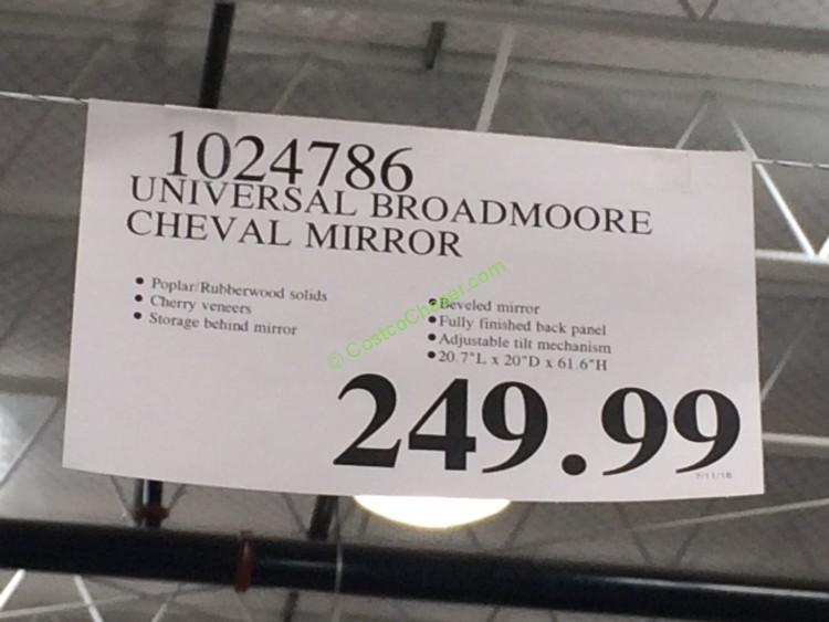Costco-1024786-Universal-Broadmoore-Cheval-Mirror-tag
