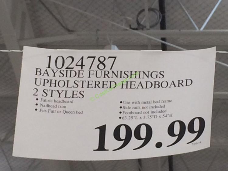Costco-1024787-Bayside-Furnishings-Upholstered-Headboard-tag