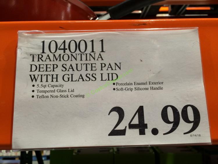 Costco-1040011-Tramontina-Deep-Sauté-Pan-with-Glass-Lid-tag
