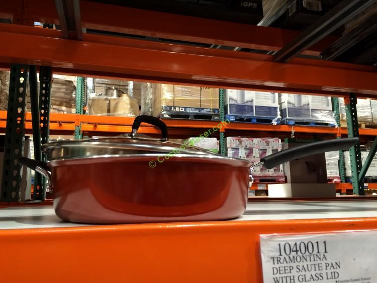 Costco-1040011-Tramontina-Deep-Sauté-Pan-with-Glass-Lid