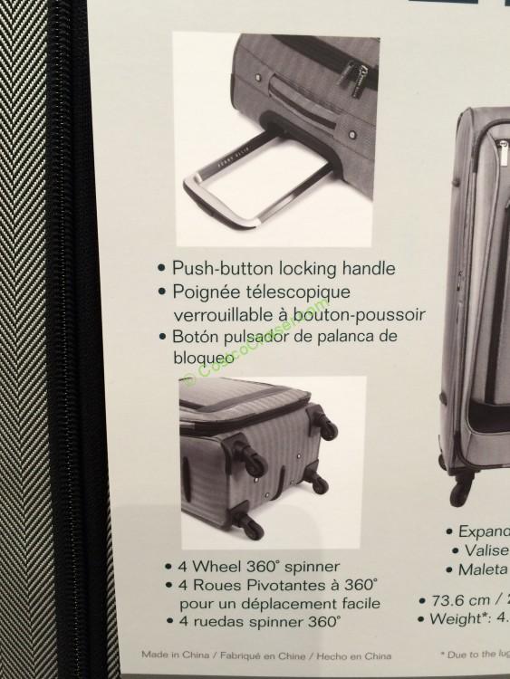 Costco-1045212-Perry-Ellis-Herringbone- Softside-Spinner-Set-part