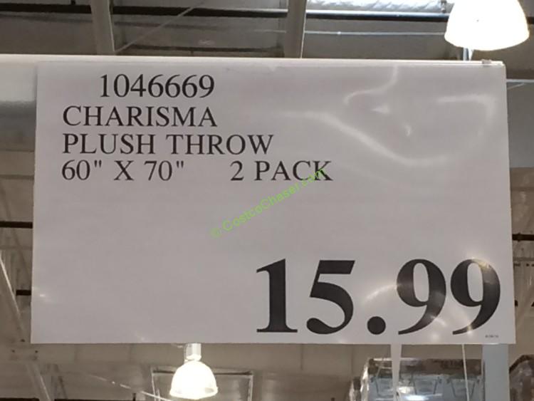 Charisma Plush Throw 60” X 70” 2 Pack CostcoChaser