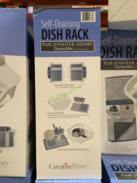 CreativeWare SelfDraining Dish Rack & Drying Mat CostcoChaser