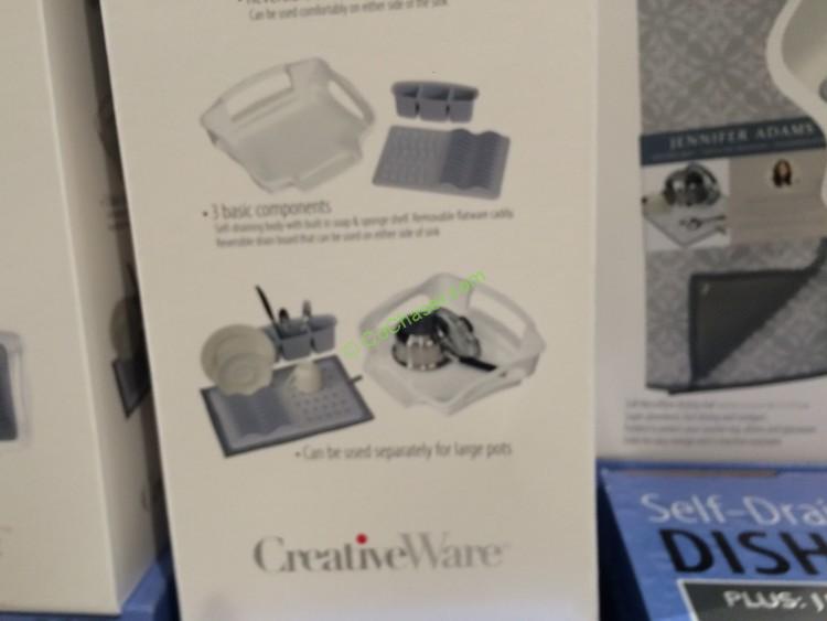 CreativeWare SelfDraining Dish Rack & Drying Mat CostcoChaser