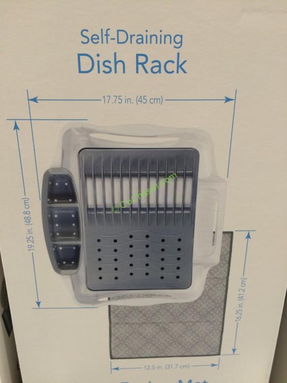 CreativeWare SelfDraining Dish Rack & Drying Mat CostcoChaser