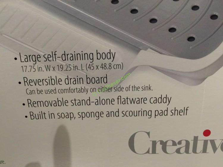 CreativeWare SelfDraining Dish Rack & Drying Mat CostcoChaser