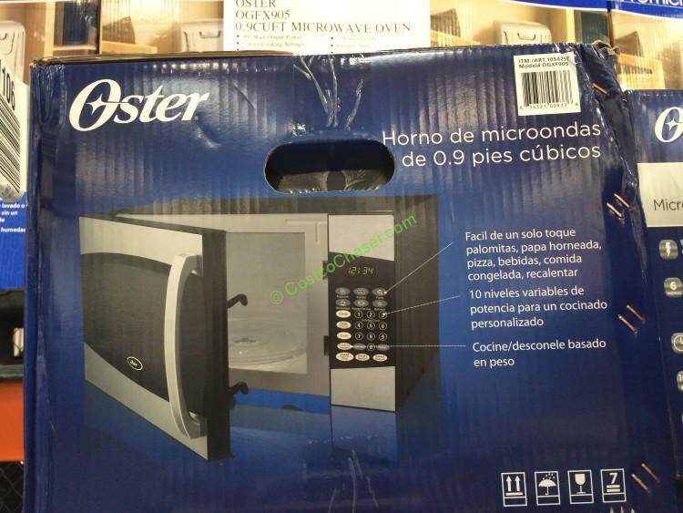 Costco1054297Oster0.9CUFTMicrowave oven OGFX905back CostcoChaser