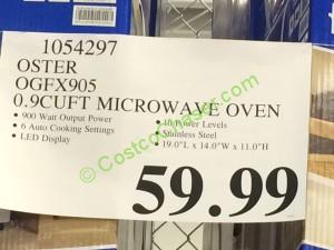 Costco-1054297-Oster-0.9-CUFT-Microwave oven -OGFX905-tag