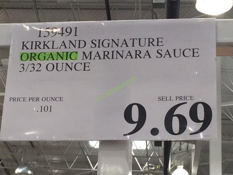 Kirkland Signature Organic Marinara Sauce 3/32 Ounce CostcoChaser