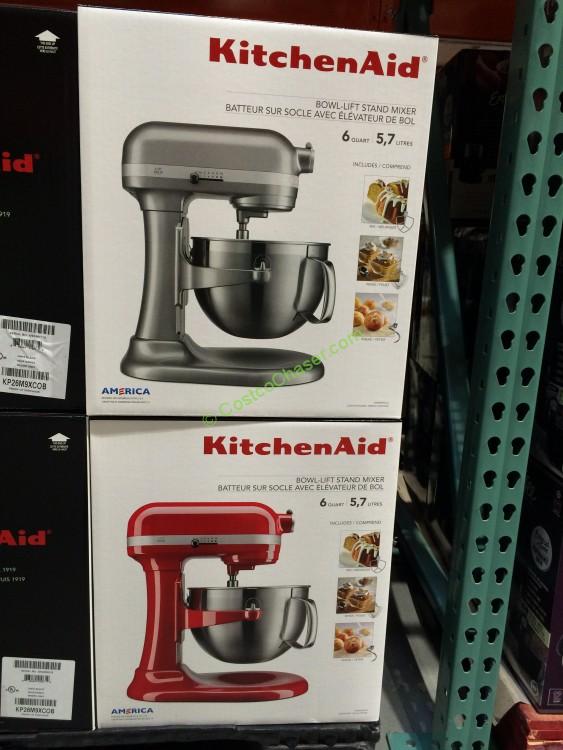 Kitchenaid 6QT Bowl Lift Mixer with Stainless Steel Bowl , Model# KP26M9XCOB