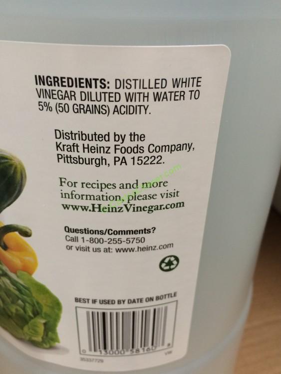 Heinz White Vinegar 1.32 Gallon Jug – CostcoChaser