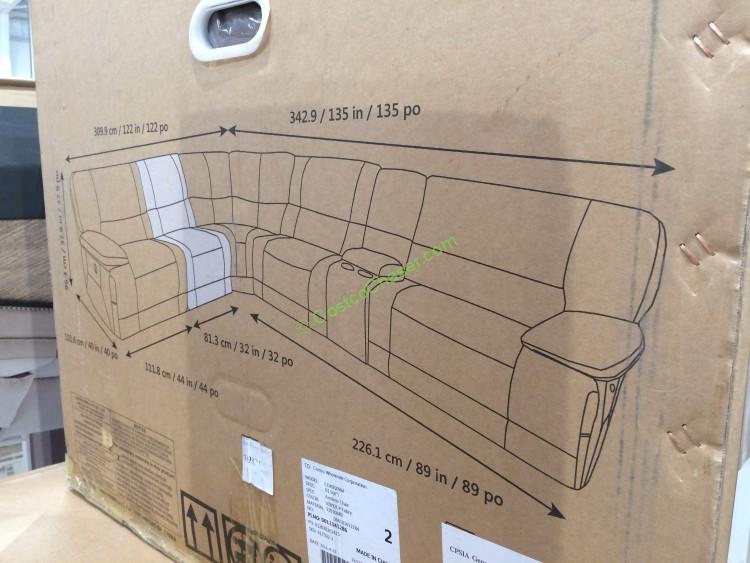 Fabric Power Reclining Sectional CostcoChaser