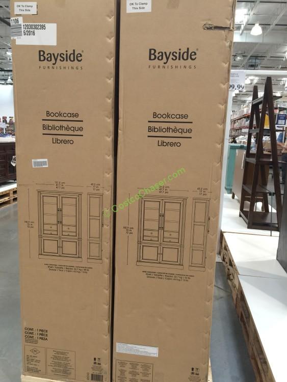 Costco-696238-Bayside-Furnishings-Glass-Door-Bookcase-all