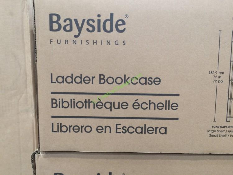 Costco-697334-Bayside Furnishings Ladder Bookcase-name
