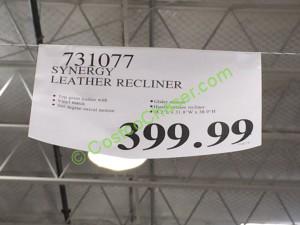 Costco-731077—Synergy-Leather-Recliner-tag