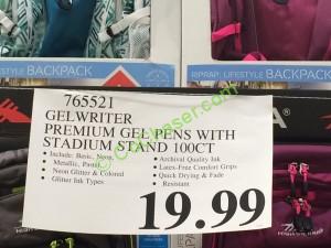 Costco-765521-GelWriter-Premium –Gel-Pens -tag