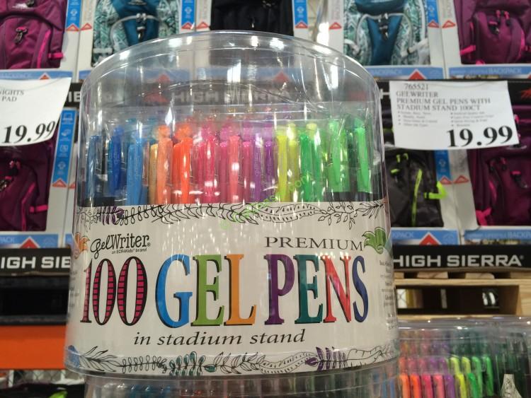 GelWriter Premium Gel Pens with Stadium Stand 100CT Model#27548-D