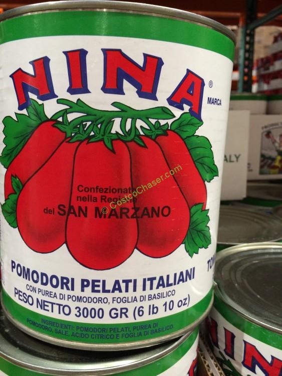 Nina Peeled Tomatoes 106 Ounce Can