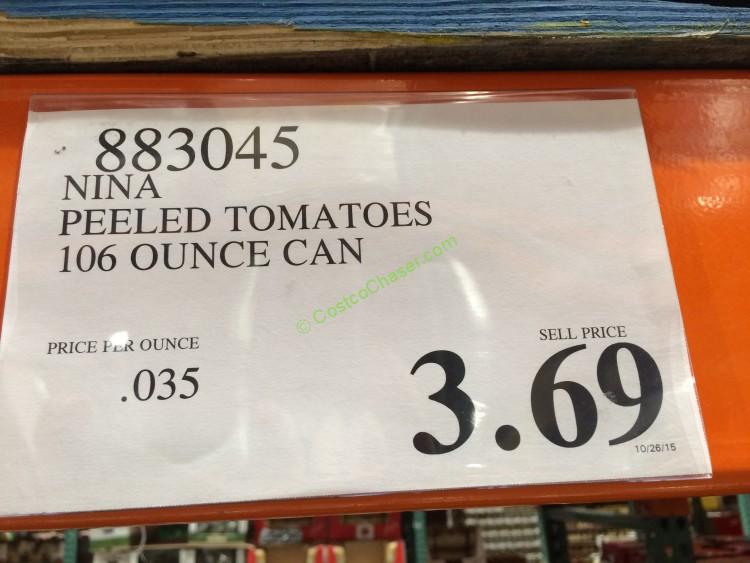 Nina Peeled Tomatoes 106 Ounce Can CostcoChaser