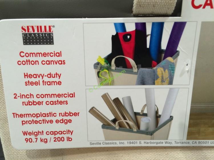 Seville Classics, Inc. Canvas Hamper Cart ModelTF160401 CostcoChaser