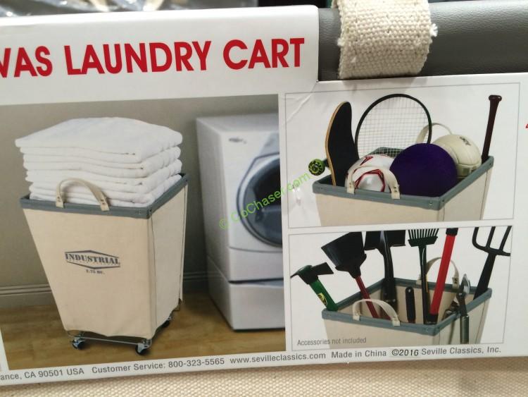 Seville Classics, Inc. Canvas Hamper Cart ModelTF160401 CostcoChaser