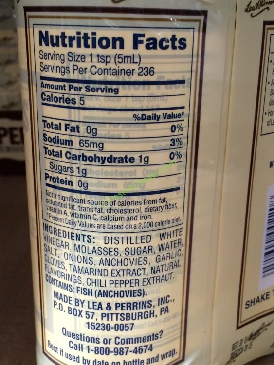 Costco935109 LEA PerrinsWorcestershireSaucechart CostcoChaser