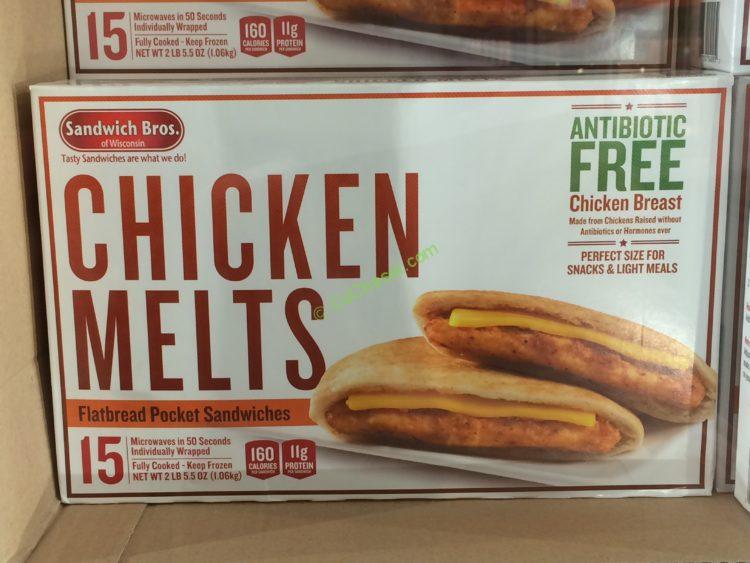 Sandwich Bros ABF Chicken Melt 15 Count Box