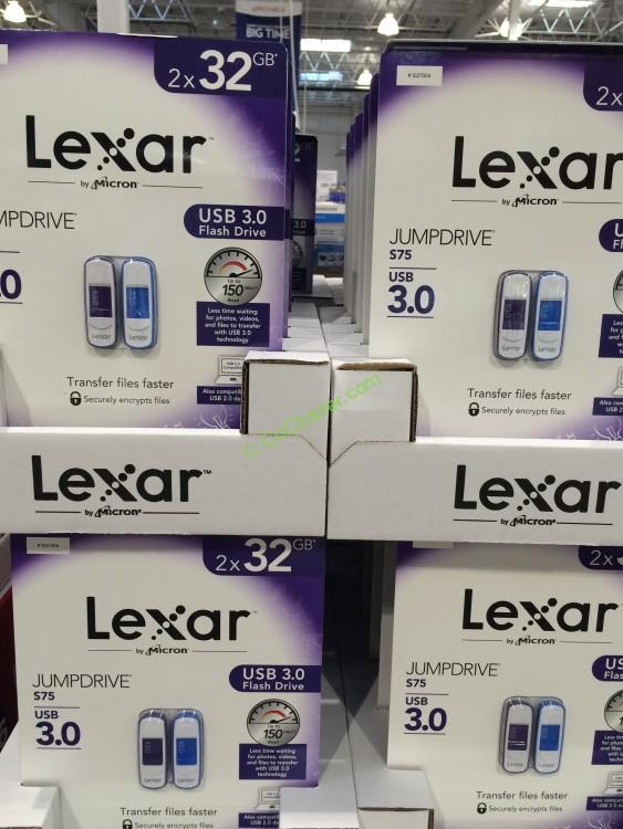 Costco1027004 LexarJumpDriveS7532GBUSB3 FlashDriveall