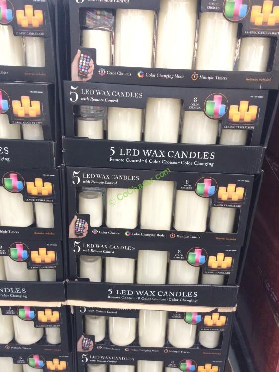 Costco10366665PKColorChangingLEDWaxCandlesall CostcoChaser