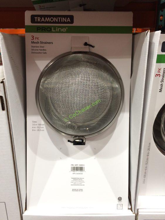 Costco1040514Tramontina3PkMeshStrainerswithSiloneHandlesbox