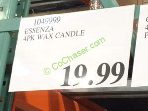 Costco-1049999-Essenza-4PK-Wax-Candle -tag