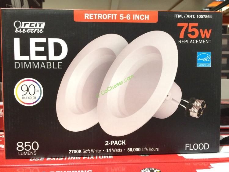 Felt Electric LED 5-6” Retrofit Kit Dimmable 2 PACK