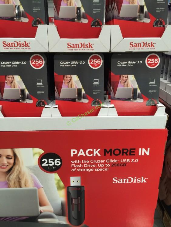 Costco1062187SandiskCruzerGlide256GBUSBFlashDrive3all