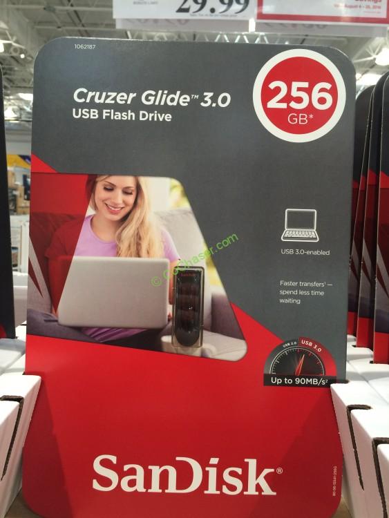 Sandisk Cruzer Glide 256 GB USB Flash Drive 3.0