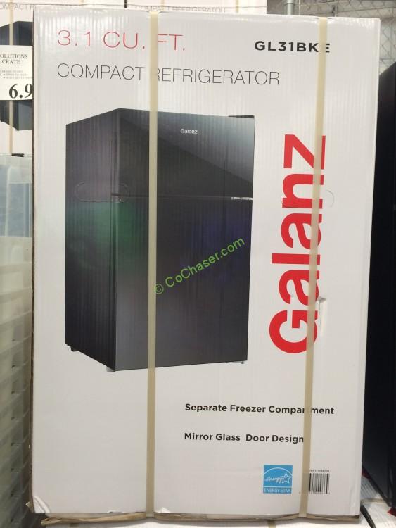 Costco1068702 GalanzTwoDoorMiniFridgeGL31BKEbox CostcoChaser