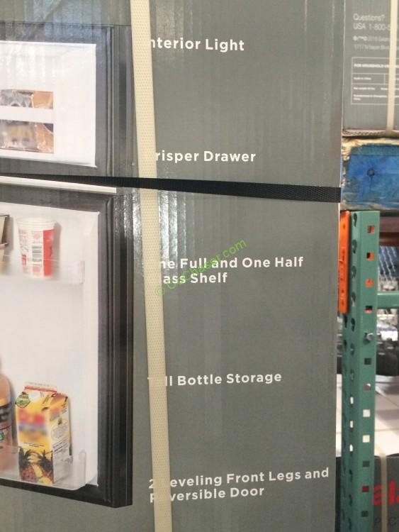 Costco1068702 GalanzTwoDoorMiniFridgeGL31BKEnamespec