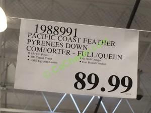 Costco-1988991-Pacific-Coast-Feather-Pyrenees-Down-Comforter-tag