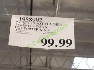 Costco-1988992-Pacific-Coast-Feather-Pyrenees-Down-Comforter-tag