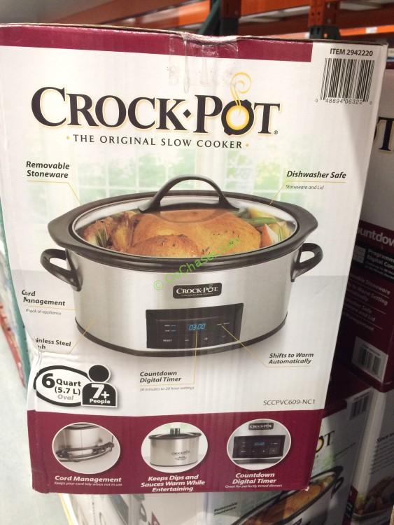 Crock-Pot 6QT Slow Cooker with Little Dipper, Model#SCCPVFC609-NC1