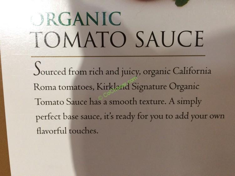 Kirkland Signature Organic Tomato Sauce 12/15 Ounce Cans CostcoChaser