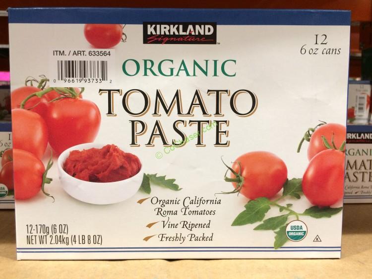 Kirkland Signature Organic Tomato Paste 12/6 Ounce Cans