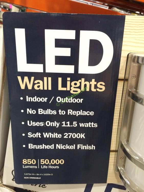 Feit Electric LED Wall Sconce Indoor/Outdoor 2 PACK CostcoChaser