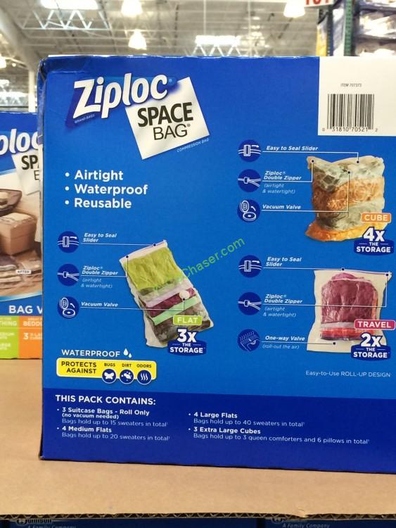 Costco707373ZiplocSpaceBag14PCback CostcoChaser