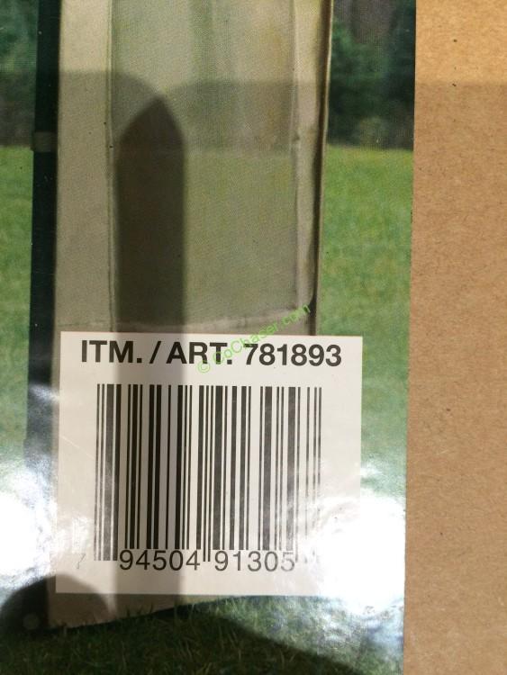 Costco781893CanopySteelFrame TanCoverwithSideWallbar