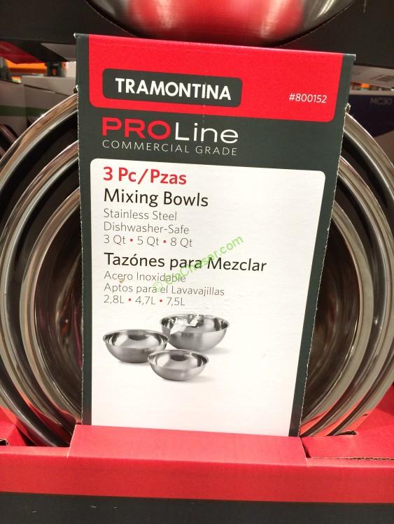 Tramontina Proline Stainless Steel 3PK Mixing Bowls