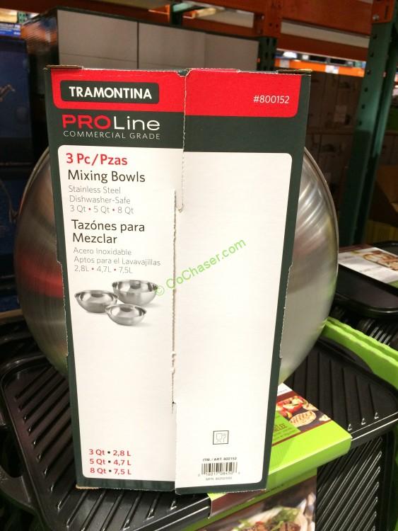 Costco800152TramontinaProlineStainless Steel3PKMixingBowlspec CostcoChaser