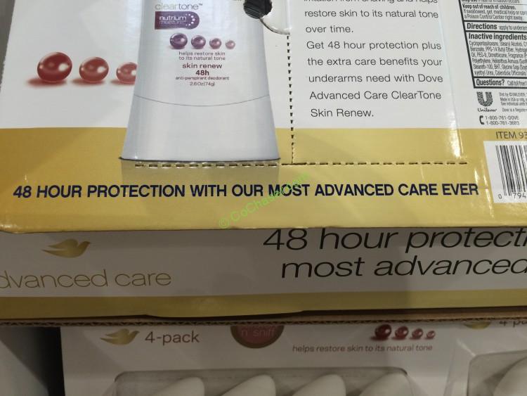Costco938780DoveAdvancedCareDeodorantcode CostcoChaser